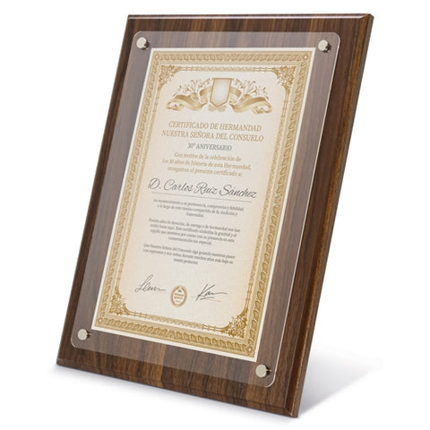 CORNICE IN LEGNO DIPLOMA A4