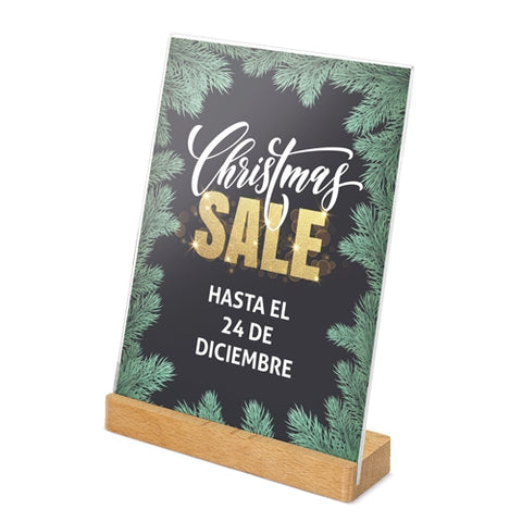 PORTAGRAFICHE A5 BASE LEGNO