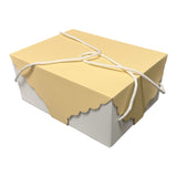 scatola colomba fondo bianco + cop. 4 incastri 1kg acqua marina + cordoncini