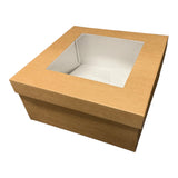 Scatola  37x37xh18 fondo + cop. con fonestra in pvc