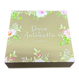 scatola a libro magnete 12x12x3 soft touch bianca x confetti