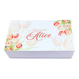 scatola a libro magnete 12x7x3 soft touch bianca x confetti