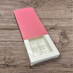 Scatola porta praline con alveoli in 3 dimensioni e 4 colori cipria scuro