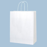 shopper manico ritorto avana o bianco  con stampa digitale e a caldo