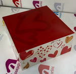 sps21qp scatola porta torta 21x21x10 6 p.c. San Valentino